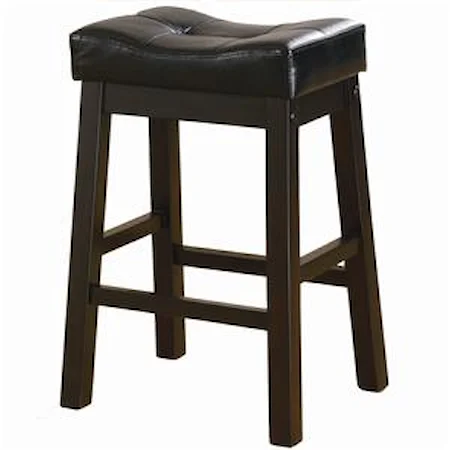 24" Upholstered Seat Bar Stool