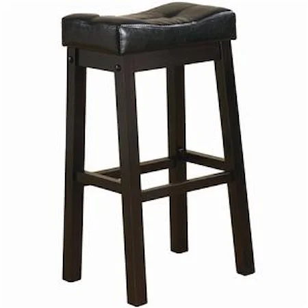 29" Bar Stool with Plush Upholstered Seat