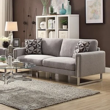 Modern Sofa with U-Shaped Steel Legs 