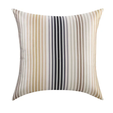 Brown Thin Striped Pillow