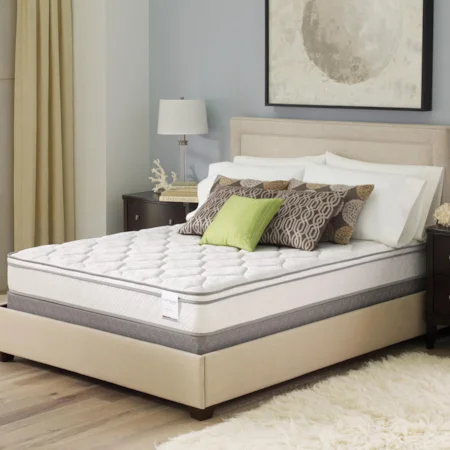 Euro Top Queen Mattress and Low Profile Foundation