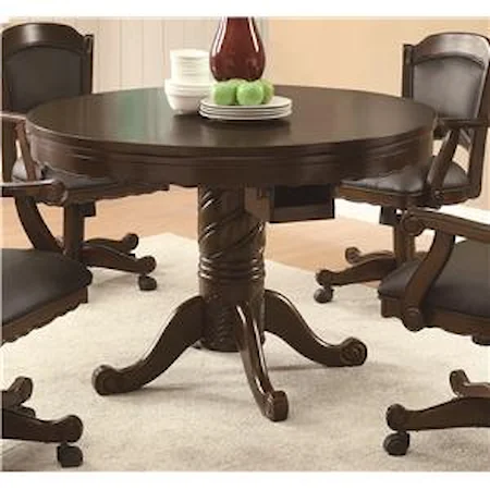 3-in-1 Round Pedestal Game Table