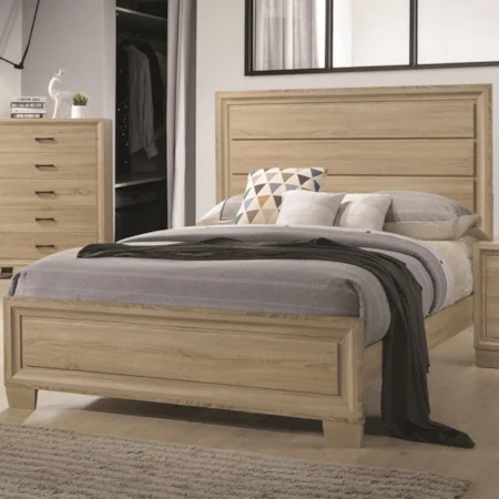 Queen Transitional Style Bed