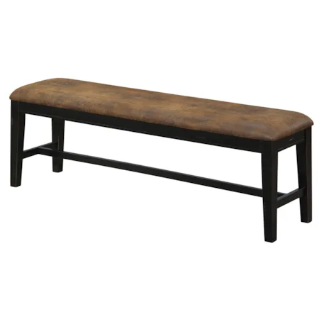 Dining Bench with Upholstered Seat
