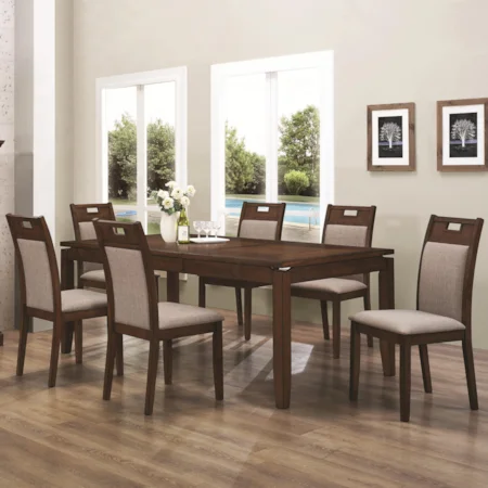 7 Piece Dining Table and Chair Set