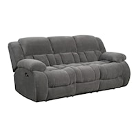 Casual Pillow Padded Reclining Sofa