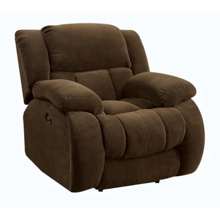 Casual Pillow Padded Glider Recliner