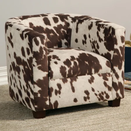 Kid's Chair in Cowhide-Look Fabric