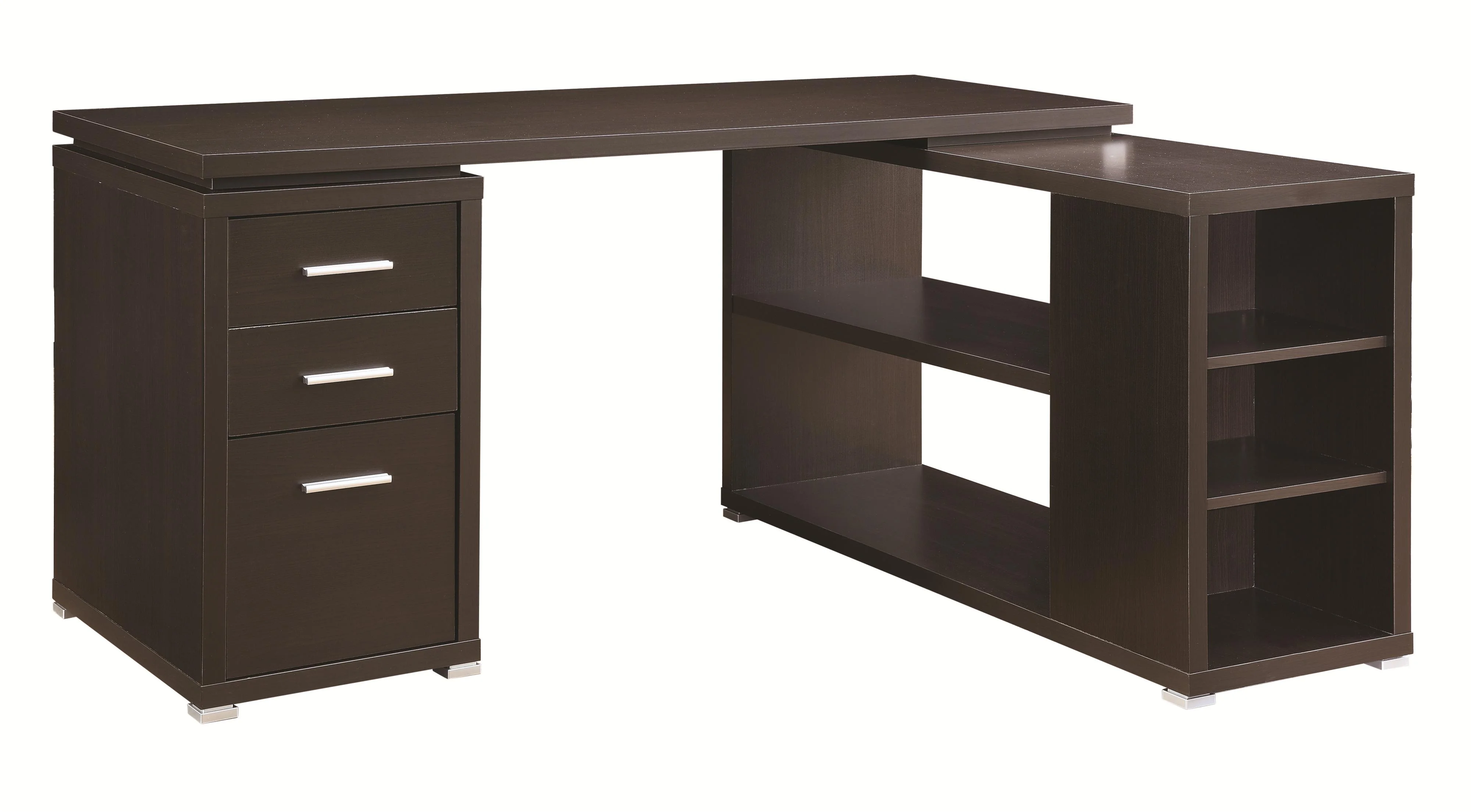 Coaster Yvette 800517 Contemporary LShape Desk A1 Furniture & Mattress LShape Desks