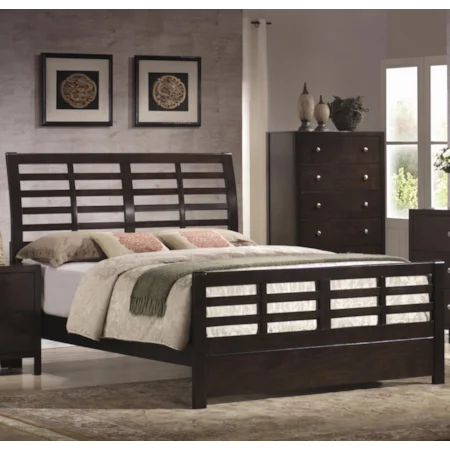 King Headboard and Footboard Bed