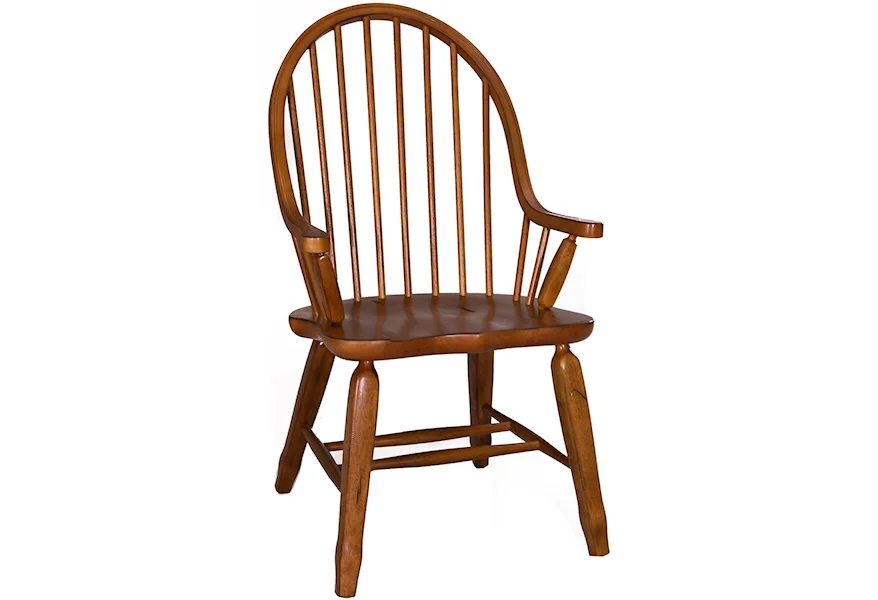 Treasures 17 Bow Back Arm Chair by Liberty Furniture at Sheely's Furniture & Appliance