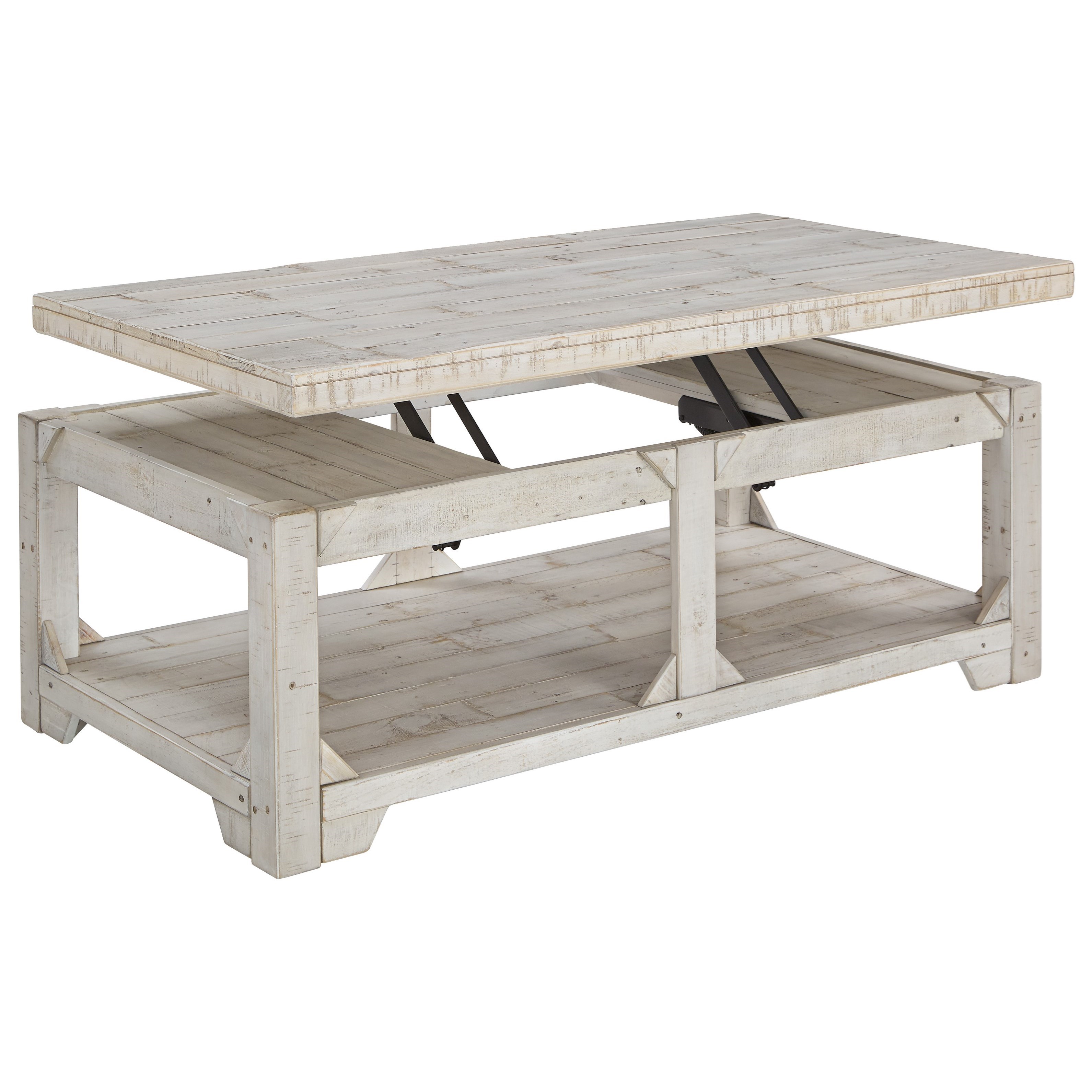 Signature Design by Ashley Fregine ASHLT7559 Rustic Lift Top Cocktail Table Value City