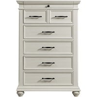 Transitional Chest with Felt-Lined Drawer