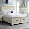 Elements International Siesta SIESTA WHITE QUEEN BED |