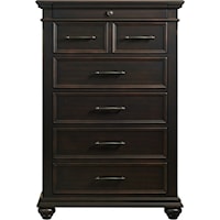 Transitional Chest with Felt-Lined Drawer