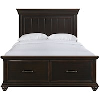 Transitional Queen Bed with Storage