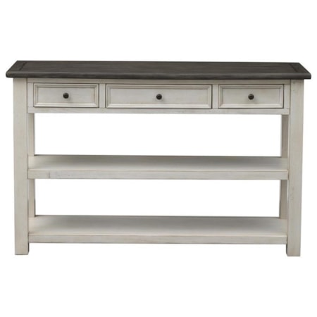 Three Drawer Console Table