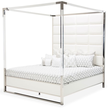 Queen Metal Canopy Bed