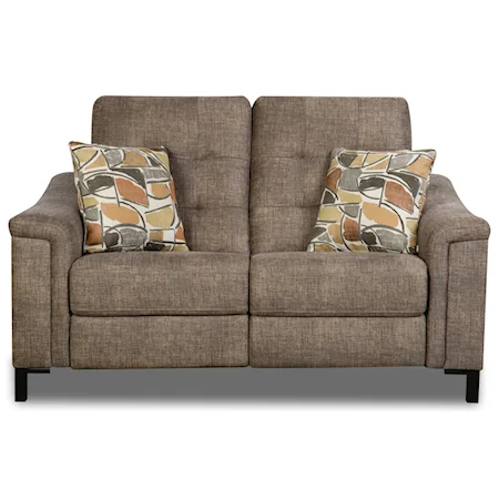 Contemporary Power Headrest Reclining Loveseat