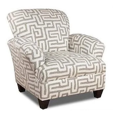Accent Chair with Contrast Fabric