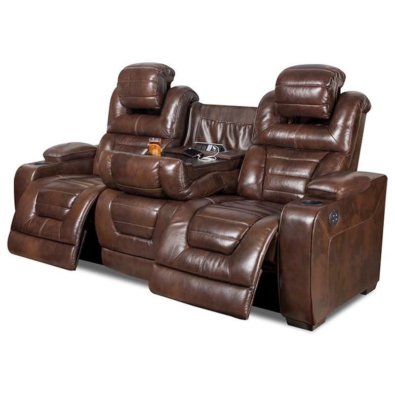 Corinthian 73901 Power Headrest Recline Sofa
