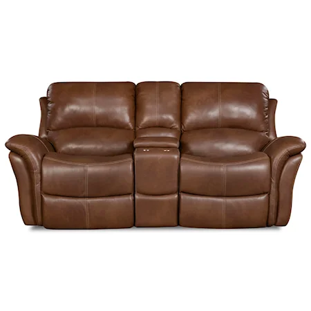 Gliding Reclining Console Loveseat