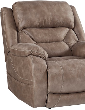 Power Headrest Recliner with Lumbar