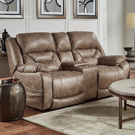 Power Reclining Console Loveseat