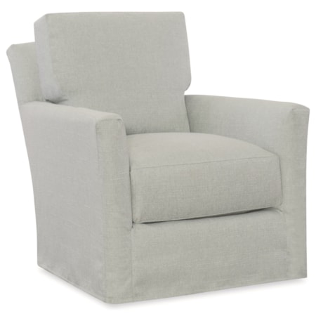 Murphey Slipcover Swivel Chair