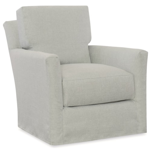 Murphey Slipcover Swivel Chair