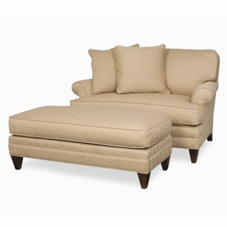 Chair-and-a-half & Ottoman