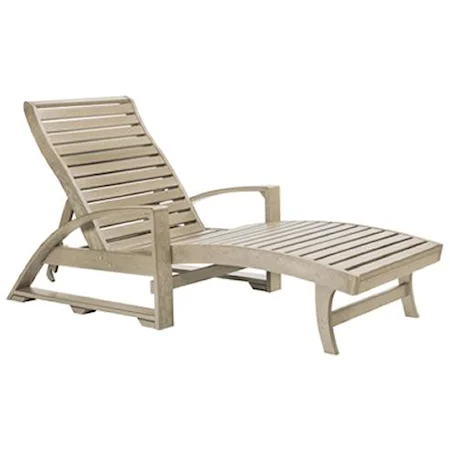 Chaise Lounger (with Hidden Wheels)
