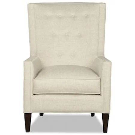 Transitional Tufted Accent Chair