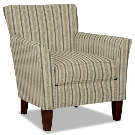 Contemporary Flare Arm Accent Chair