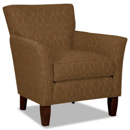 Contemporary Flare Arm Accent Chair