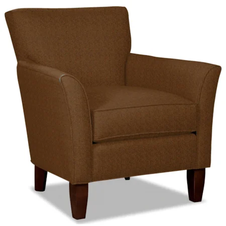 Contemporary Flare Arm Accent Chair