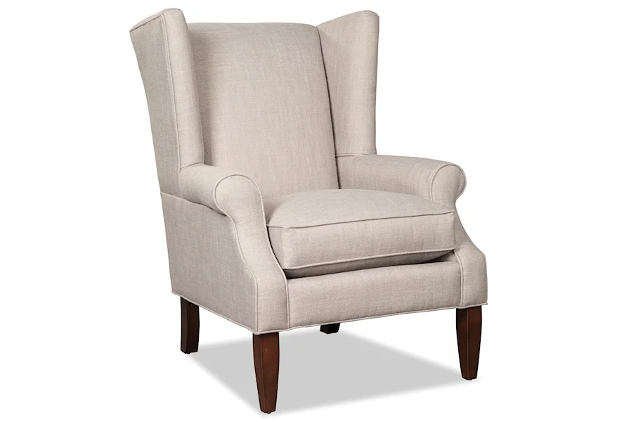 083610 Wing Chair by Craftmaster at Dunk & Bright Furniture