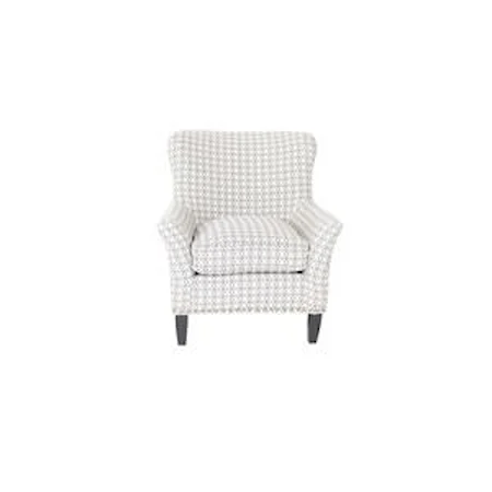 Transitional Accent Chair with Nailheads