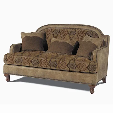 Settee with Nailhead Trim