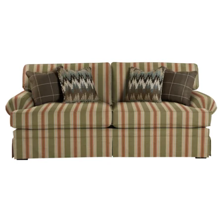 Casual Upholstered Stationary Sofa