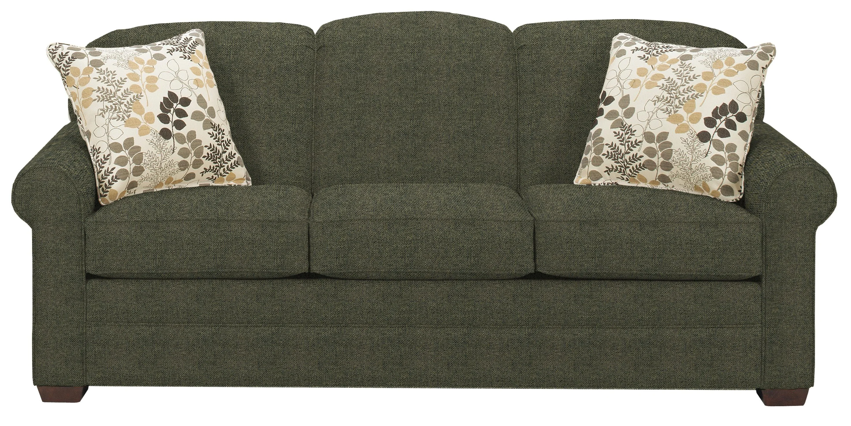 Hickory Craft 7185 718550 Casual Stationary Sofa with Sock Arms and