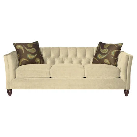 Transitional Chesterfield Sofa with Button-Tufting