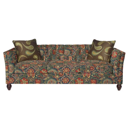 Transitional Chesterfield Sofa with Button-Tufting