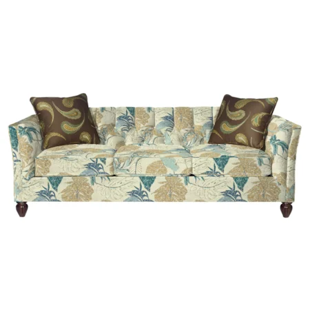 Transitional Chesterfield Sofa with Button-Tufting