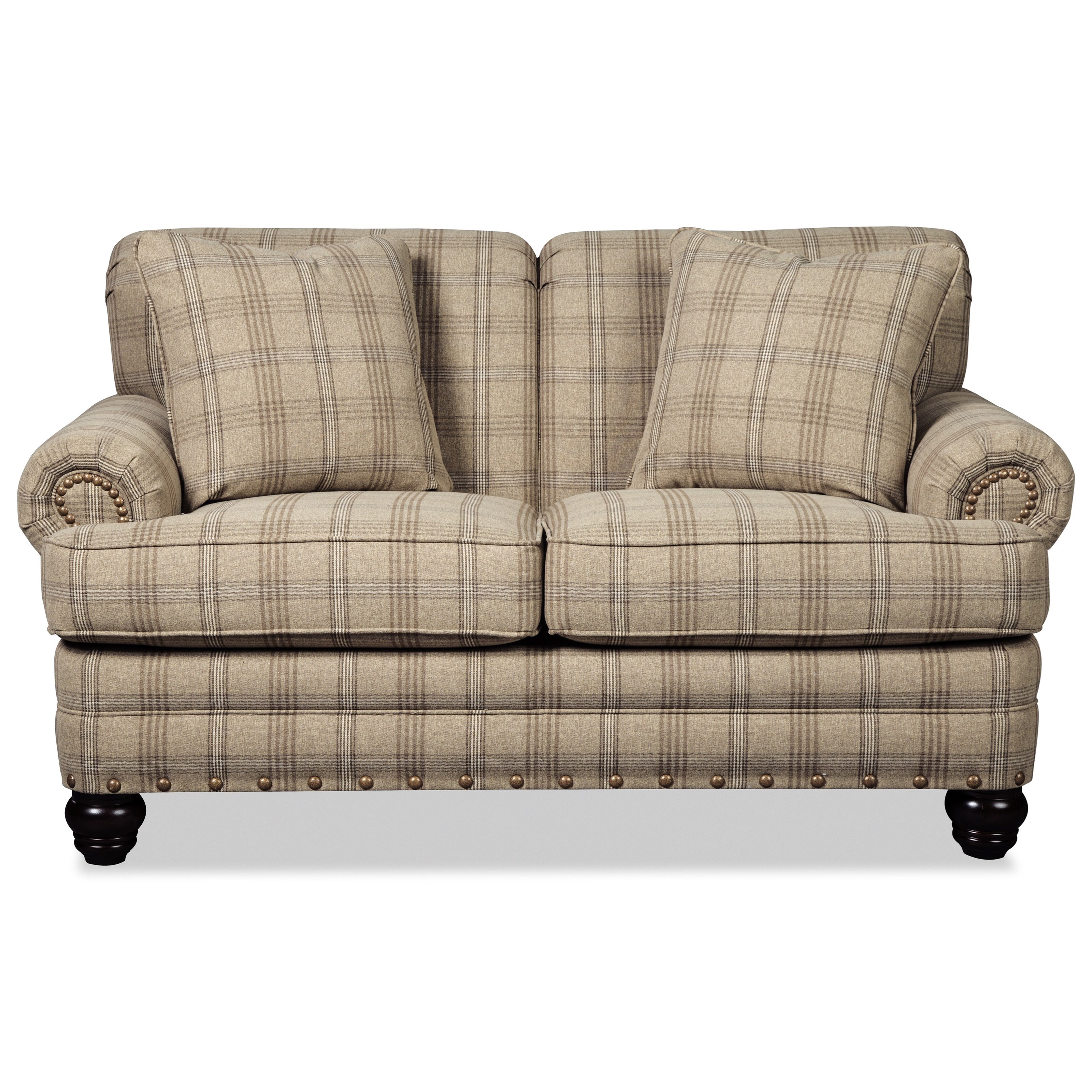Craftmaster 7281 728130 Traditional Loveseat with Rolled Arms and
