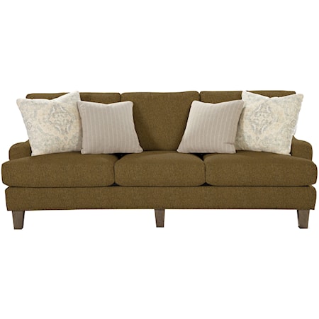 Transitional English-Arm Sofa with Vintage Tack Trim