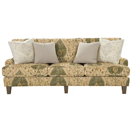 Transitional English-Arm Sofa with Vintage Tack Trim