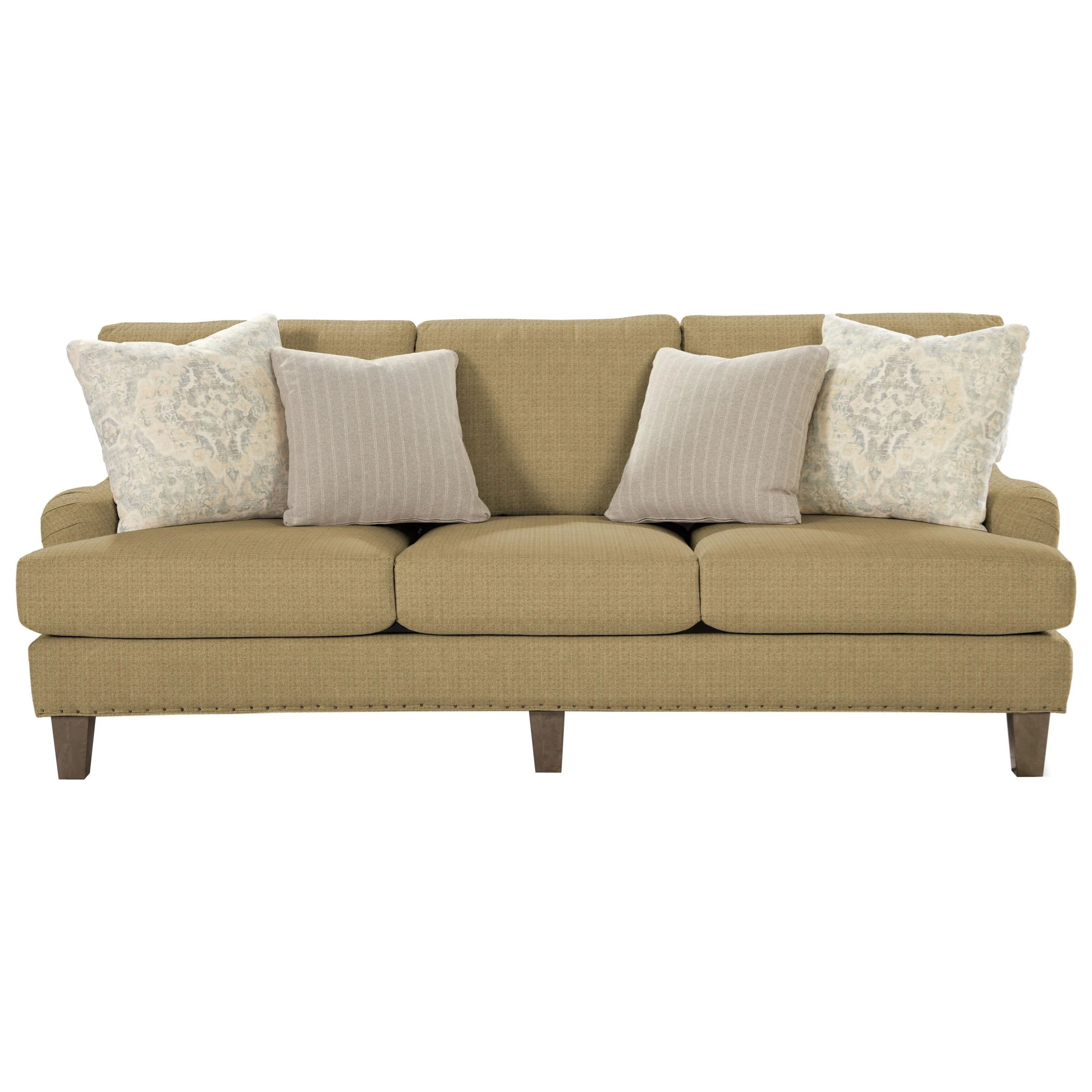 Craftmaster 7429 742950 Transitional EnglishArm Sofa with Vintage Tack Trim Swann's Furniture