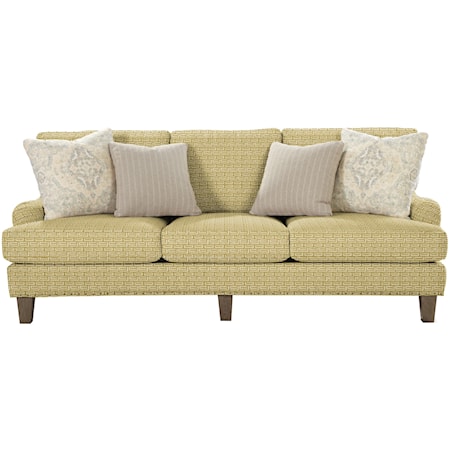 Transitional English-Arm Sofa with Vintage Tack Trim