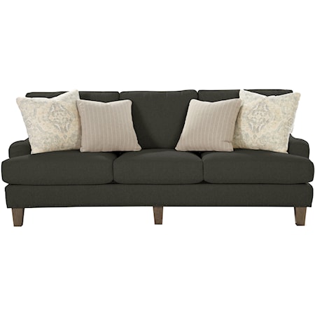 Transitional English-Arm Sofa with Vintage Tack Trim